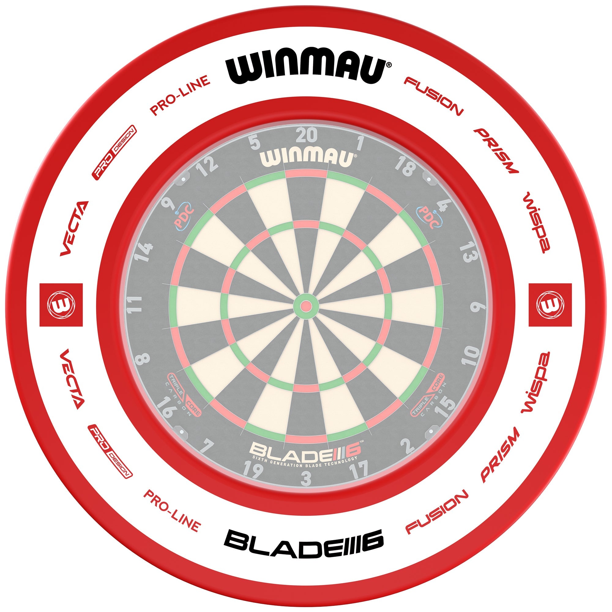 Pro-Line 2.0 Red Dartboard Surround